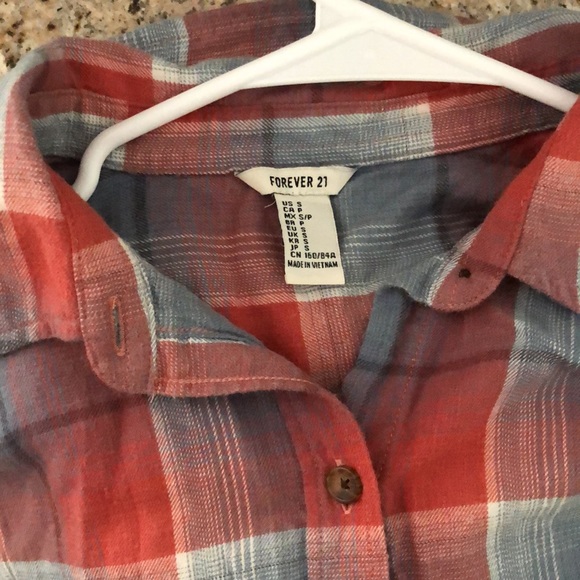 Forever 21 Long sleeve flannel shirt size S - Picture 4 of 4
